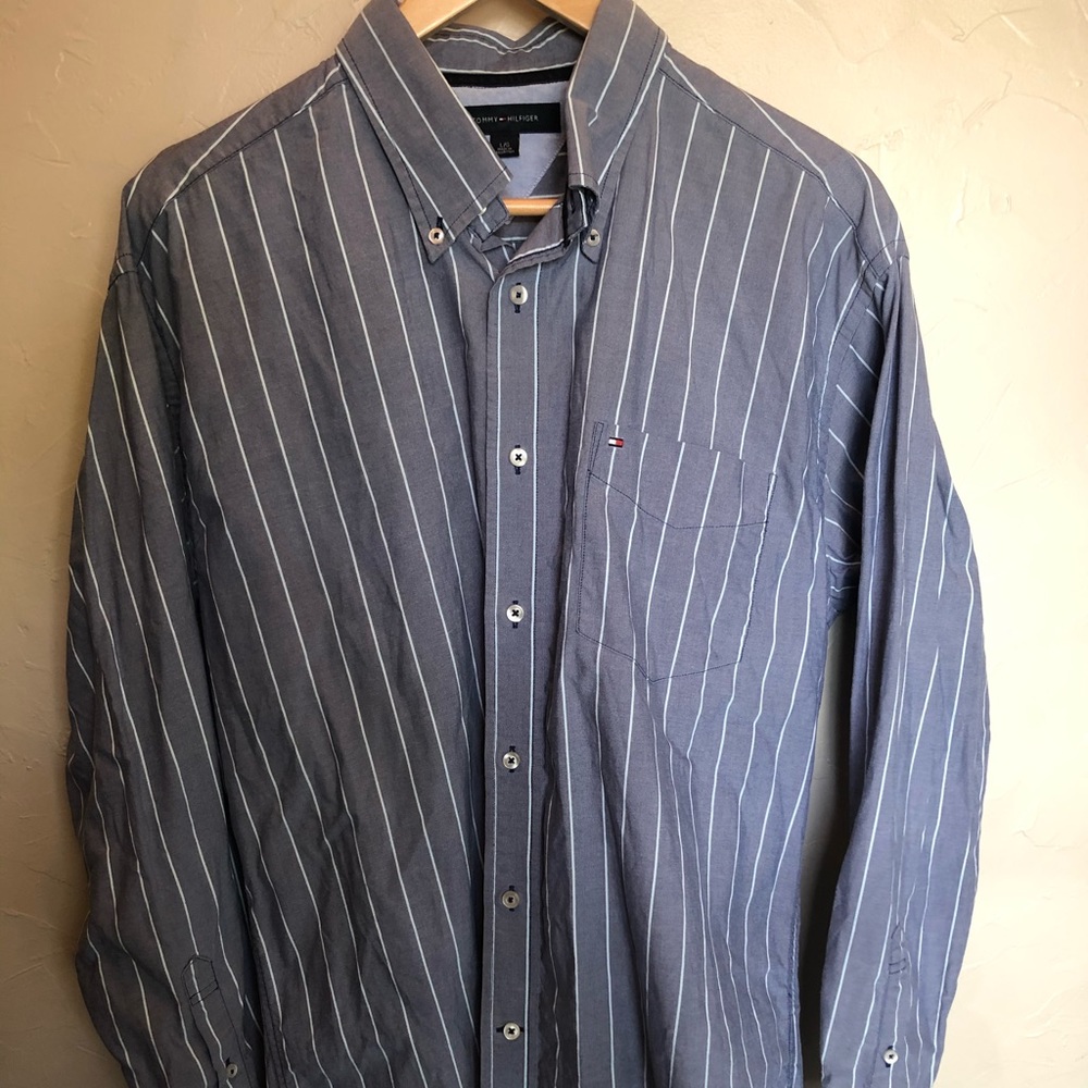 Tommy Hillfiger Button-up Striped Dress Shirt
